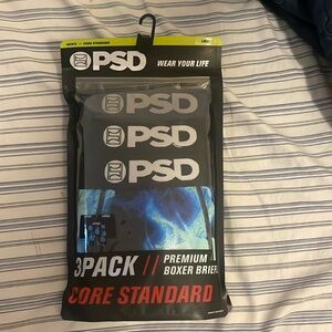 Boxer Briefs 3 Pack. PSD underwear brand new. 1 Graphic Pair and 2 Plain